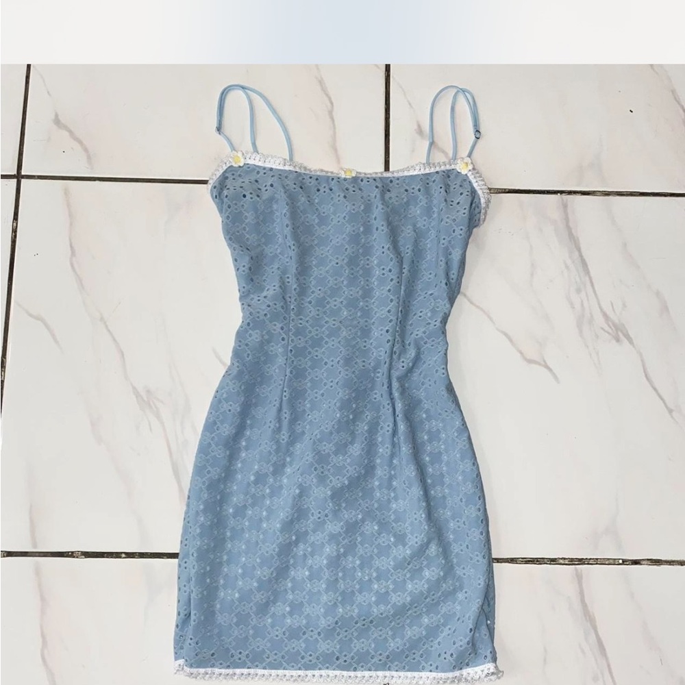 Light blue mini dress